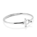 Pulsera UNOde50 Ser Indomable Baño Plata y Topacio Blanco PUL2449BLNMTL0M