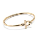 Pulsera UNOde50 Ser Indomable Baño Oro y Topacio Blanco PUL2449BLNORO0M