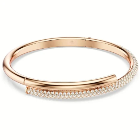 Pulsera Swarovski Dextera Baño Oro Rosa y Cristales Blancos 5700932