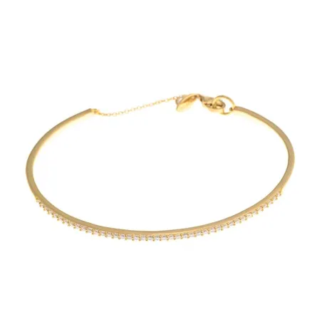 Pulsera Salvatore Mujer Plata Baño Oro y Circonitas 136P0110