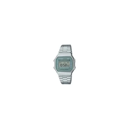 Reloj Casio Vintage  Digital Unisex Plateado y Gris A168WA-3AYES