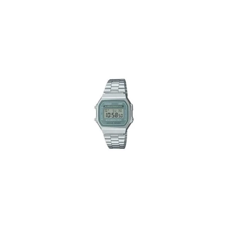 Reloj Casio Vintage  Digital Unisex Plateado y Gris A168WA-3AYES