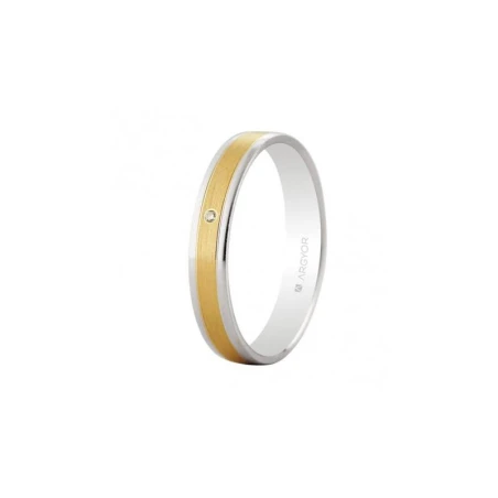 Alianza bicolor diamante 5240497D