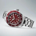 Reloj Seiko Prospex Mar Samurai Plateado y Rojo Automático SRPL11K1
