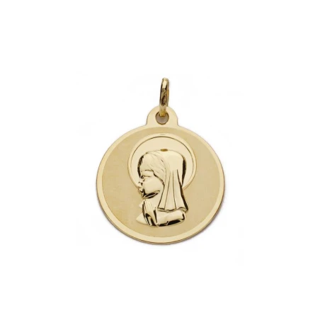 Medalla oro V Niña 18mm apx1,43