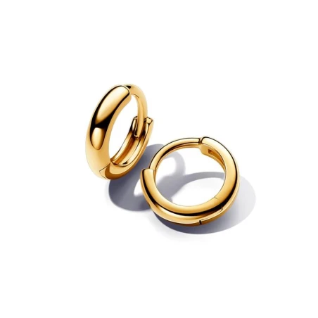 Pendientes Pandora Essence Aro Redondos Abrazo Baño Oro 263286C00