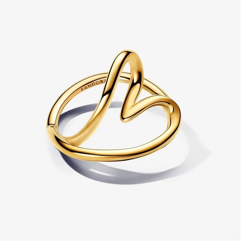 Anillo Pandora Essence Corazón Forma Orgánica Baño Oro 163288C00