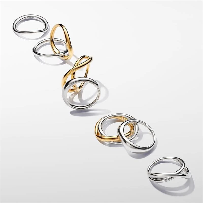 Anillos Pandora Essence Combinables Forma Orgánica Plata 193264C00
