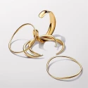 Pulsera Pandora Essence Rígidad Abierta Forma Orgánica Baño Oro 563310C00