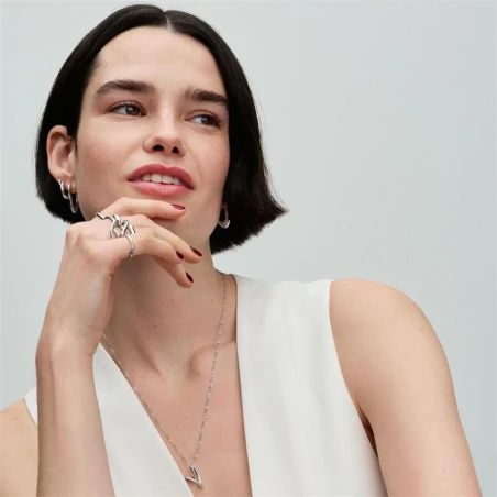 Sterling silver huggie hoop earrings