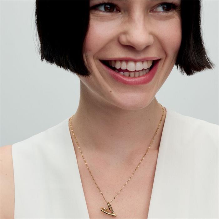 Gargantilla Pandora Essence Corazón Forma Orgánica Baño Oro 363272C00-70