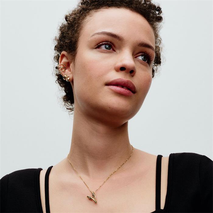 Gargantilla Pandora Essence Corazón Forma Orgánica Baño Oro 363272C00-70