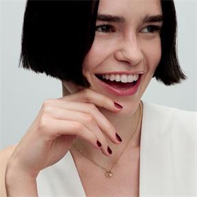 Gargantilla Pandora Essence Círculo Forma Orgánica Baño Oro, Circonitas y Perla Cultivada 363303C01-45 2