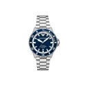 Reloj Emporio Armani Plateado y Azul Automático Hombre AR60079