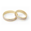 Alianza de boda bicolor 5245466