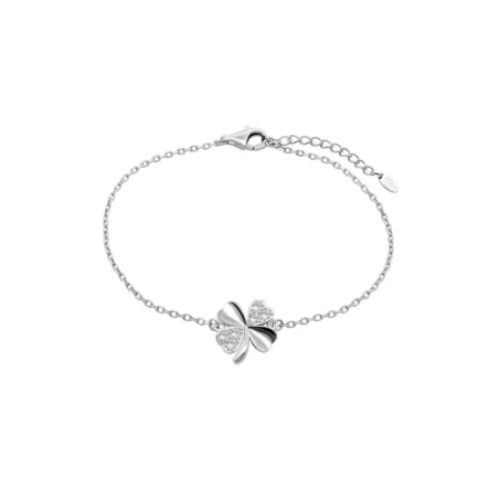 Pulsera Lotus Silver Trébol Plata y Circonitas LP3108-2/1