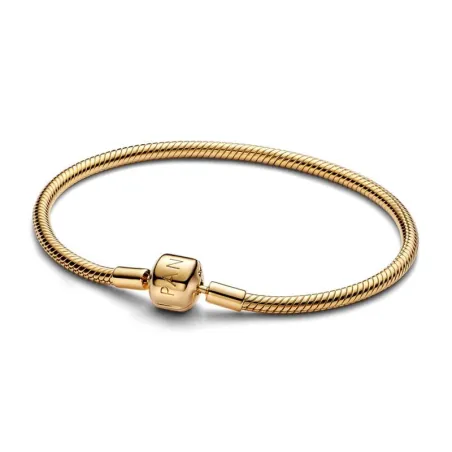 Pulsera Pandora Cadena Serpiente Cierre Barril Baño Oro 563390C00