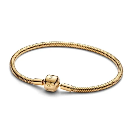 Pulsera Pandora Cadena Serpiente Cierre Barril Baño Oro 563390C00