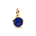 Charm Mini Medallón Pandora Me Grabable Baño Oro y Azul 763388C01