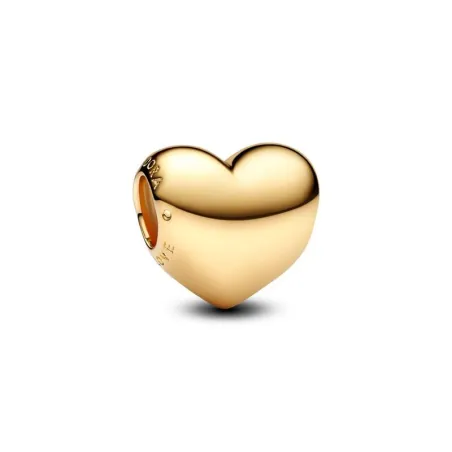 Charm Grabable Pandora Corazón Mediano Baño Oro 763439C00