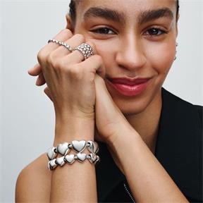 Charm Grabable Pandora Corazón Mediano Plata 793439C00 2