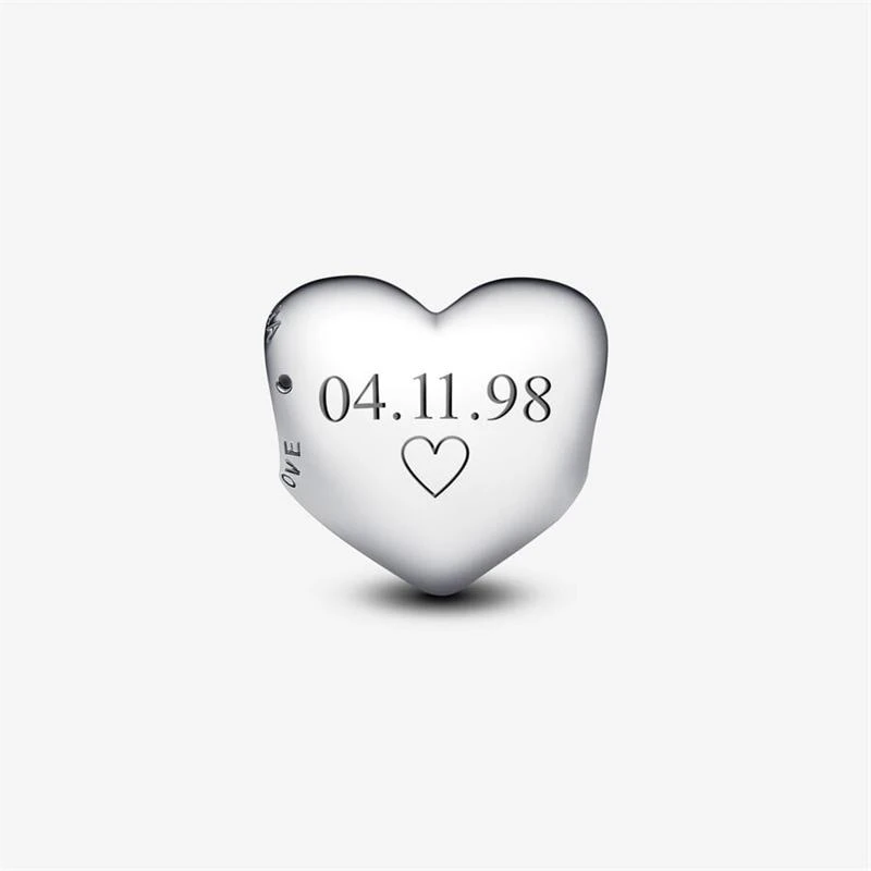 Charm Grabable Pandora Corazón Mediano Plata 793439C00
