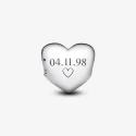 Charm Grabable Pandora Corazón Mediano Plata 793439C00
