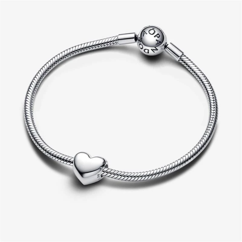 Charm Grabable Pandora Corazón Mediano Plata 793439C00
