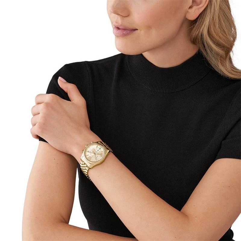 Reloj Michael Kors Lexington Baño Oro Cronógrafo Mujer MK7378