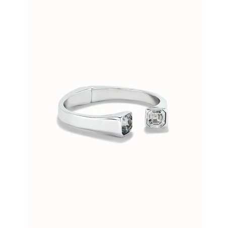 Pulsera UNOde50 Ser Sin Complejos Baño Plata y Cristales Blancos PUL2485BLNMTL0M