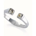 Pulsera UNOde50 Ser Sin Complejos Baño Plata y Cristales Blancos PUL2485BLNMTL0M