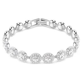 Pulsera Swarovski Una Angelic Baño Rodio y Cristales Blancos 5682279