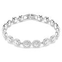 Pulsera Swarovski Una Angelic Baño Rodio y Cristales Blancos 5682279