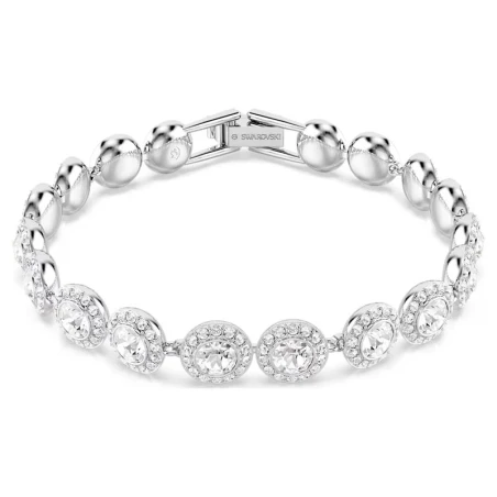 Pulsera Swarovski Una Angelic Baño Rodio y Cristales Blancos 5682279
