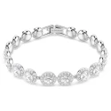 Pulsera Swarovski Una Angelic Baño Rodio y Cristales Blancos 5682279