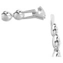 Pulsera Swarovski Una Angelic Baño Rodio y Cristales Blancos 5682279