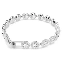 Pulsera Swarovski Una Angelic Baño Rodio y Cristales Blancos 5682279