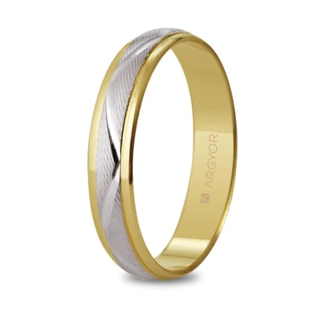 Alianza de boda bicolor 5250138