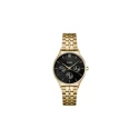 Reloj Cluse Minuit Date Dorado y Negro Multifunción Mujer CW10707
