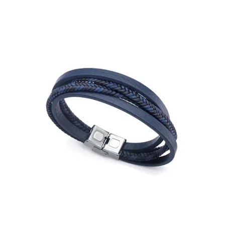 Pulsera Viceroy Fashion Magnum Piel Azul y Acero Inoxidable 14071P09013