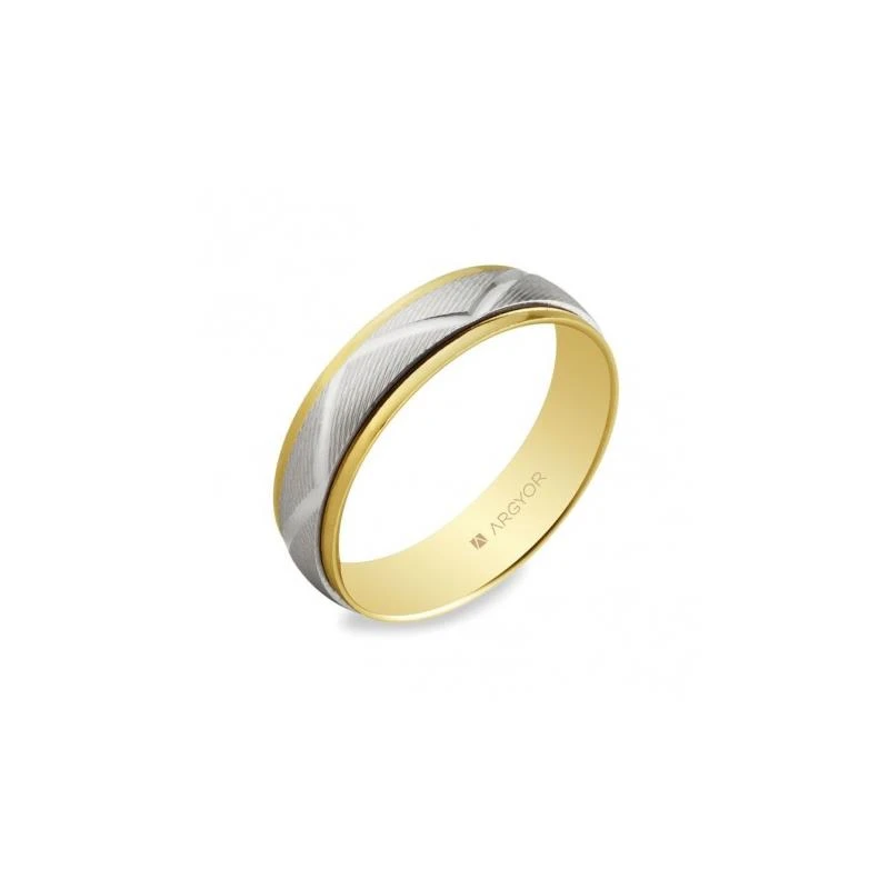 Alianza de boda bicolor 5250138