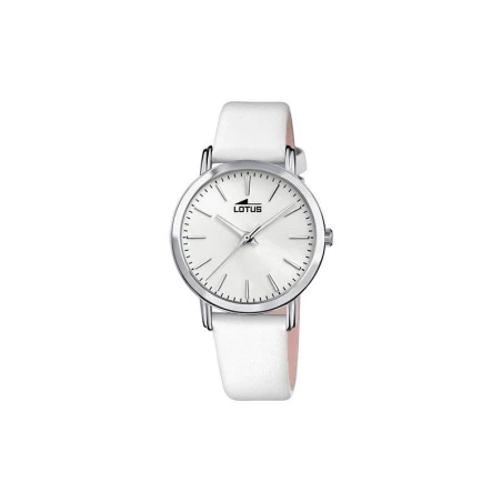 Reloj Lotus Trendy Plateado y Blanco Analógico Mujer 18738/1