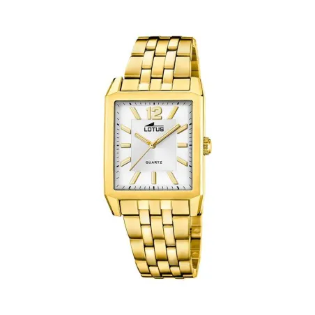 Reloj Lotus Square Series Dorado Analógico Mujer 18984/1