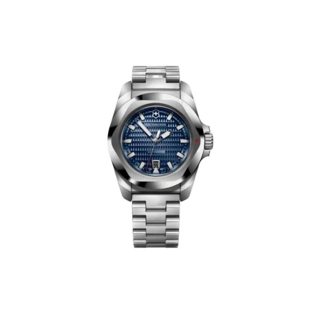 Reloj Victorinox Gent Acero Inoxidable Plateado y Azul Automático Hombre V242020