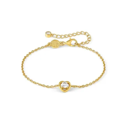 Pulsera Nomination Cosmiclove Corazón Plata Baño Oro y Circonita Blanca 241716/006