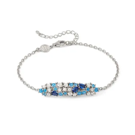 Pulsera Nomination Mosaica Plata y Circonitas Blancas y Azules 241611/010
