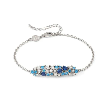 Pulsera Nomination Mosaica Plata y Circonitas Blancas y Azules 241611/010