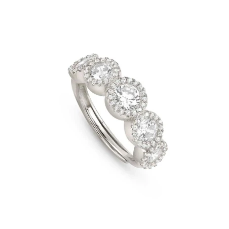Anillo Nomination Seidivina Círculos Plata y Circonitas Blancas 241406/010