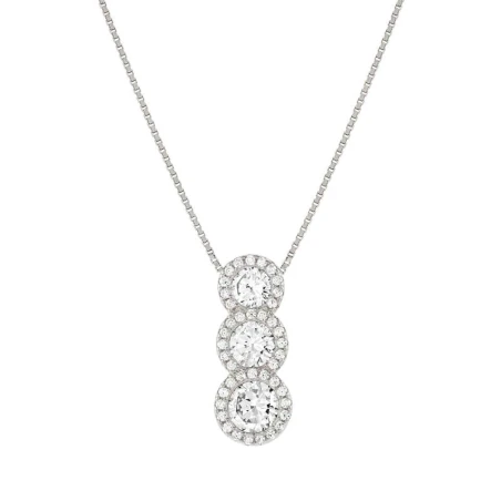 Gargantilla Nomination SeiDivina Triple Círculo Plata y Circonitas Blancas 241408/010