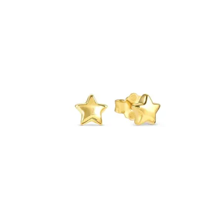 Pendientes Nomination Armonica Estrella Plata Baño Oro 241307/009